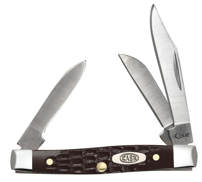 Brown Synthetic Small Stockman Pocket Knife