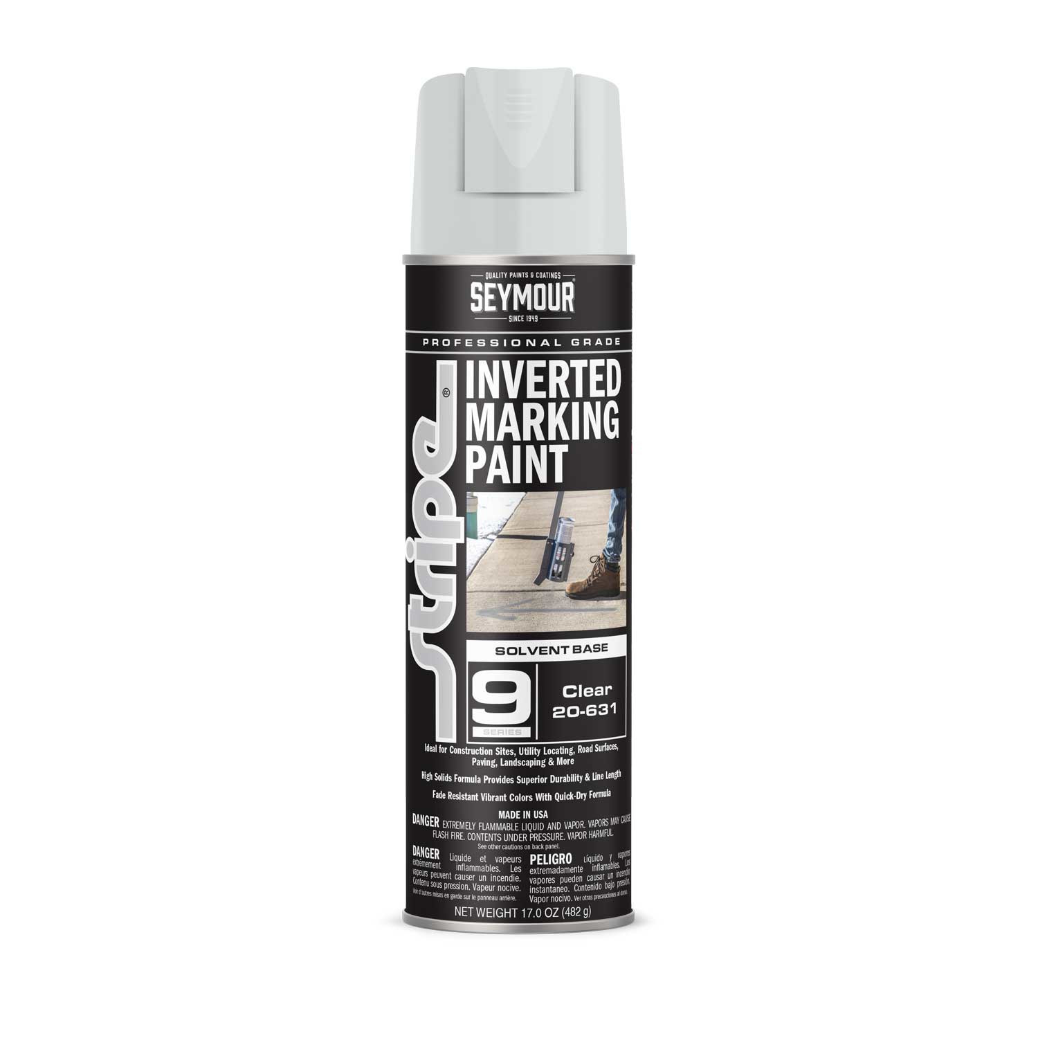 Seymour 17oz Clear Inverted Tip Spray Paint