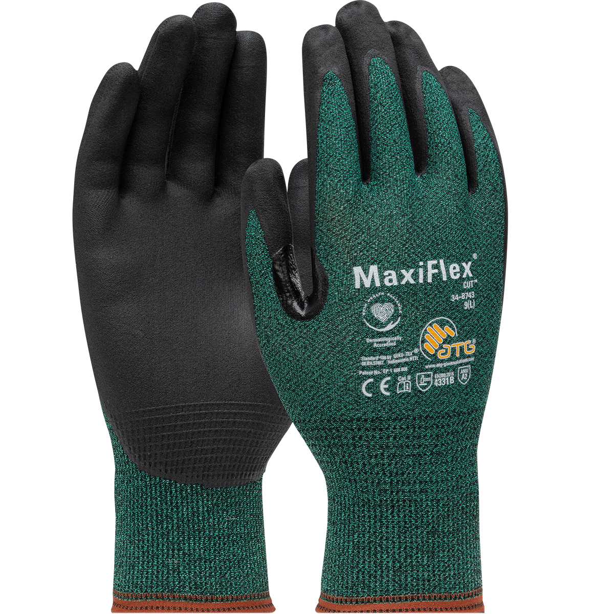 PIP MaxiFlex Seamless Knit Nitrile Coated Palm Gloves