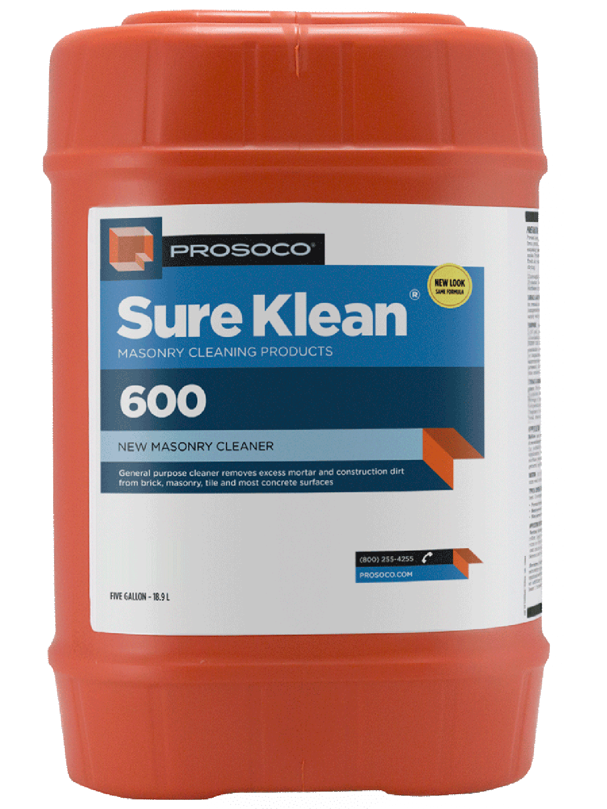 Prosoco Sure Klean 600 5Gal Masonry Cleaner