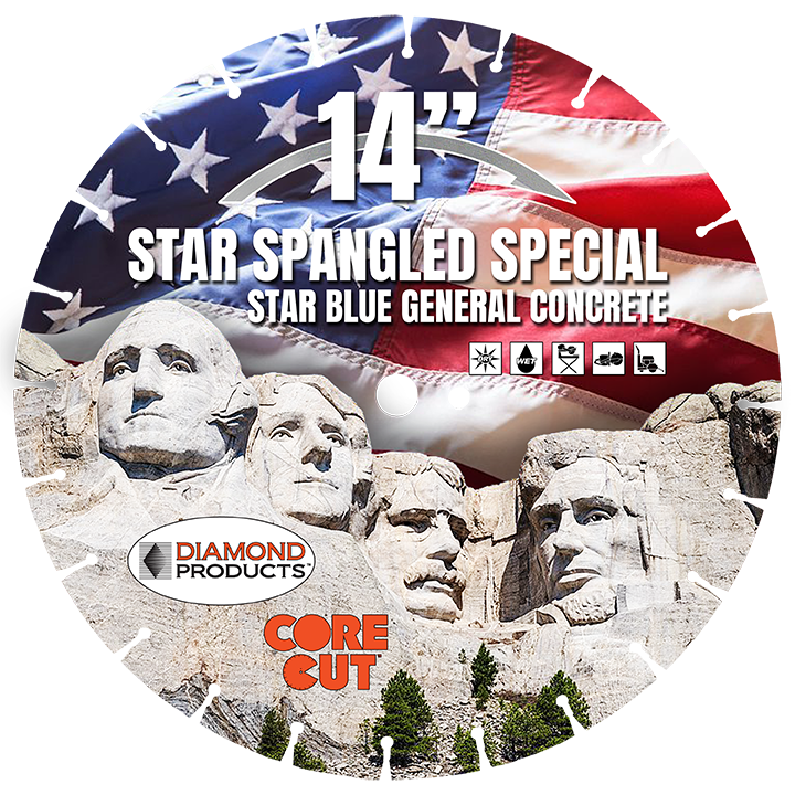 Diamond Products 14in x .125in Star Spangled Diamond Blade