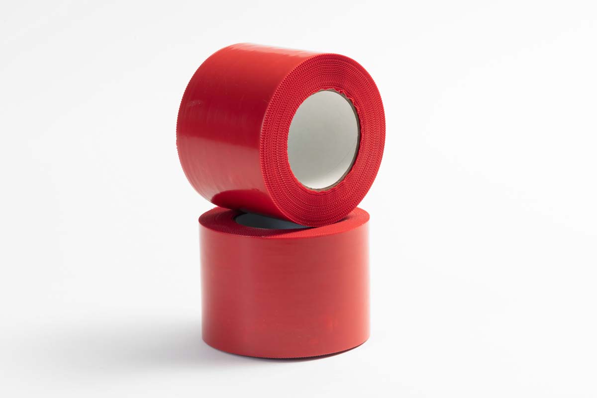 4in x 180ft Red Poly PE Tape