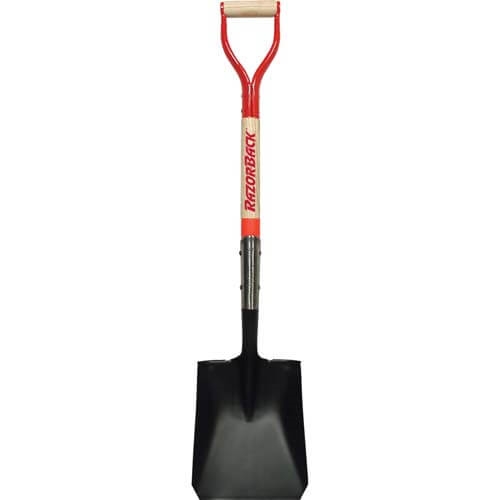 True Temper 41in Square Point Shovel w/Wood Handle and D-Grip